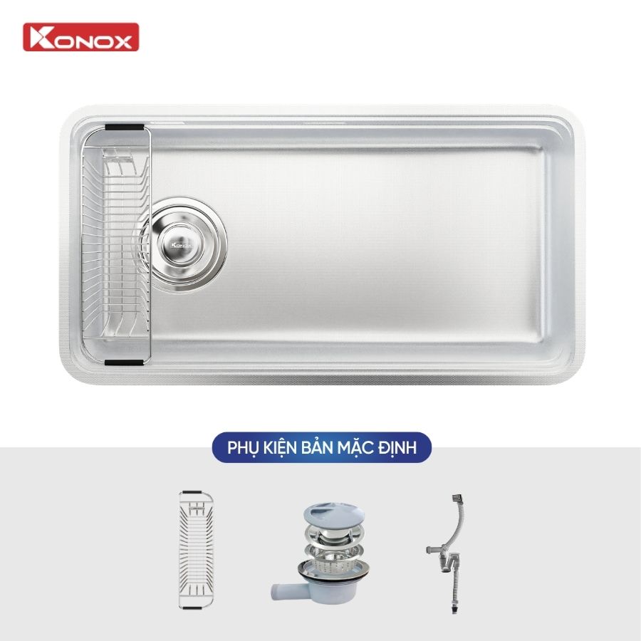 Chậu rửa chén Konox Tari Smart 8847PP-L 1 hố chống xước